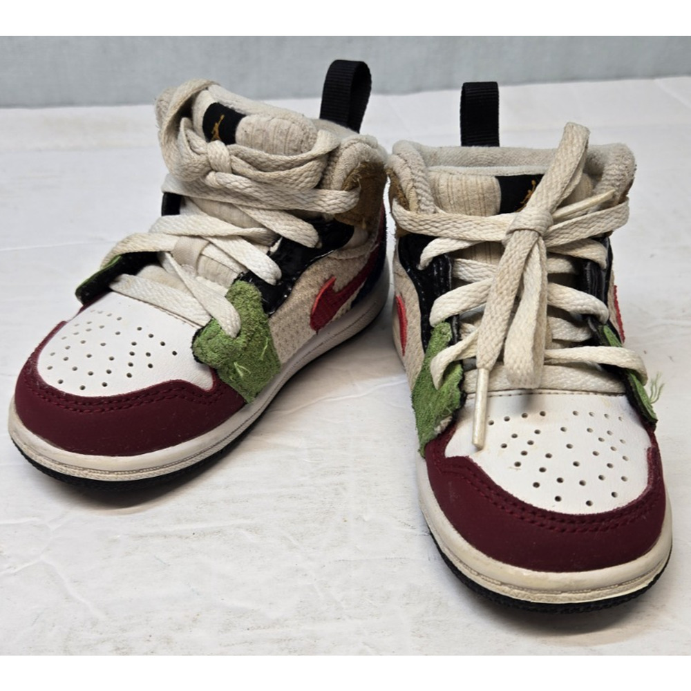 Nike Air Jordan 1 Mid Athletic Shoes Messy Room DR6959 100 - Toddler Size 6C